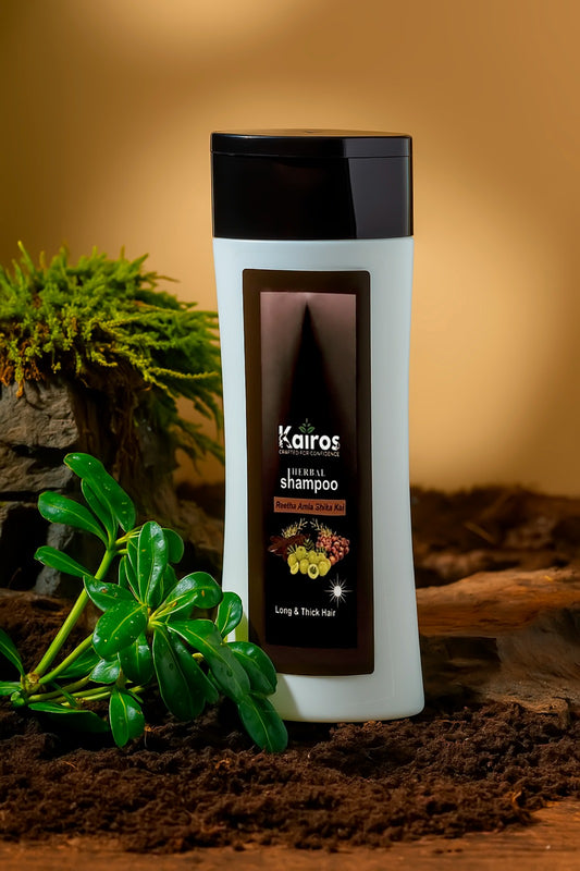 Kairos Herbal Shampoo β Reetha, Amla & Shikakai for Long & Thick Hai