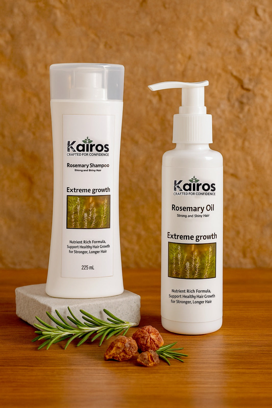 Kairos Rosemary Hair Care Combo – Shampoo & Oil for Extreme Growth