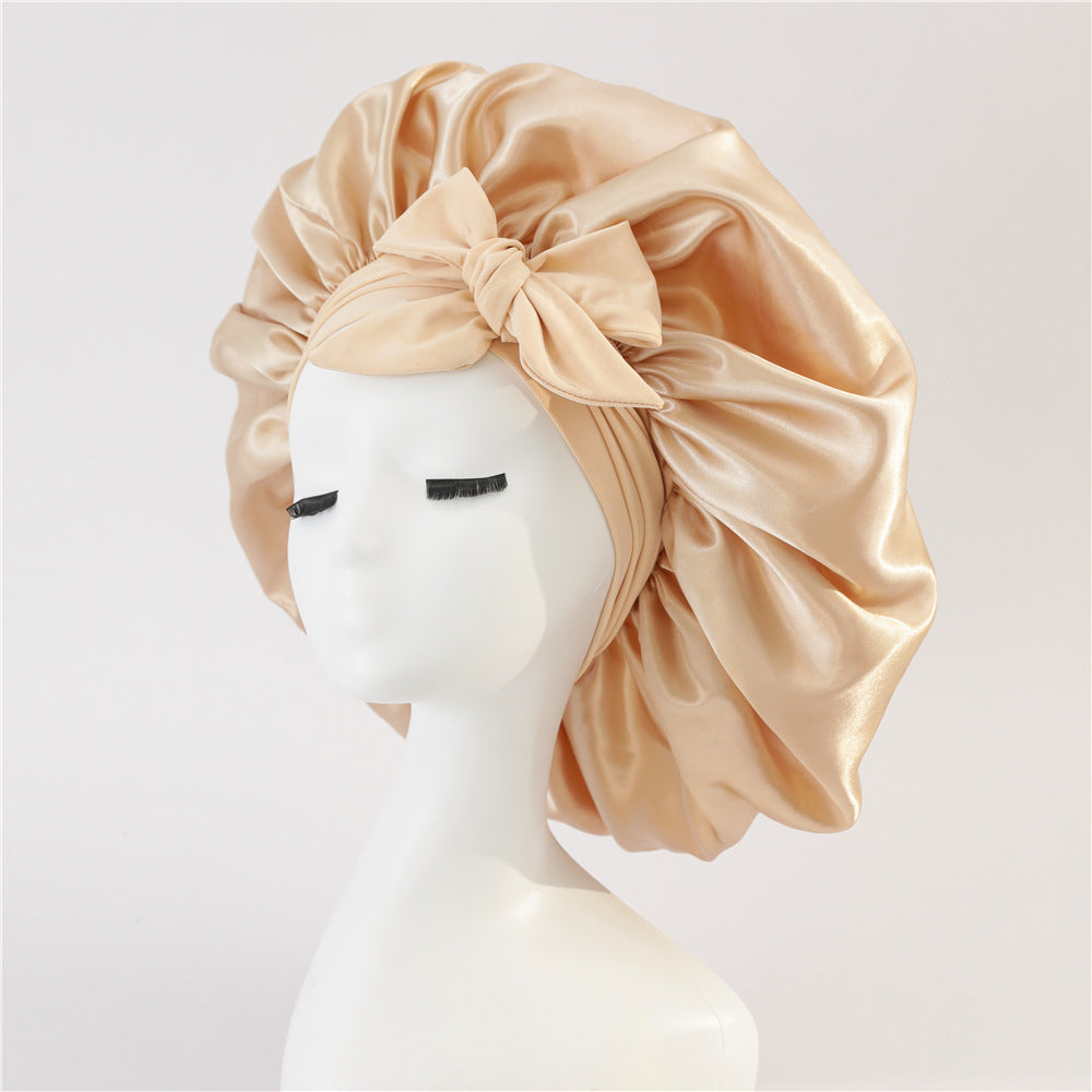 Mulberry silk satin bonnet