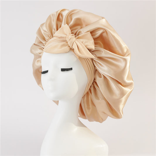 Mulberry silk satin bonnet
