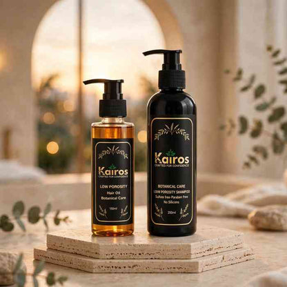 Kairos low porosity Hair Care Combo – lightweight blend