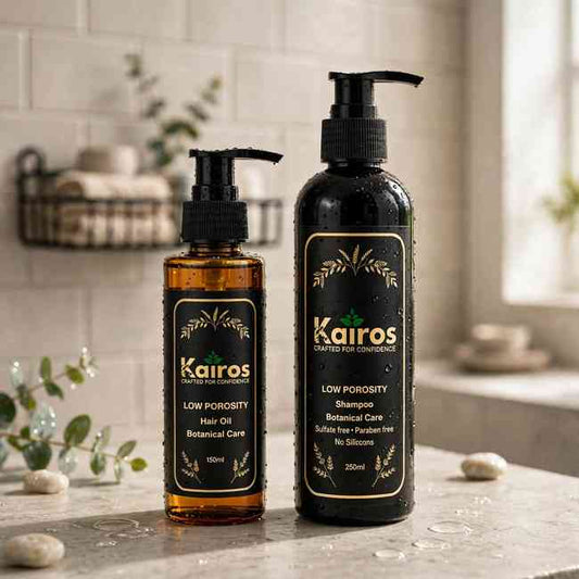 Kairos low porosity Hair Care Combo – lightweight blend